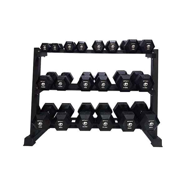 3 Tier Hex Dumbbell Rack