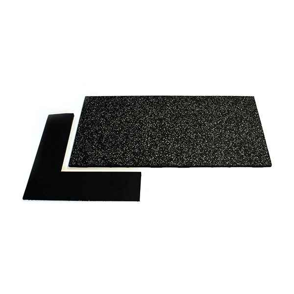 20mm Premium Black Rubber Tile (1m x 0.5m / Grey Fleck)