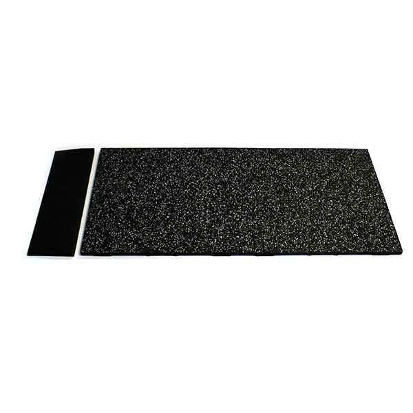 20mm Premium Black Rubber Tile (1m x 0.5m / Grey Fleck)