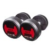 Commercial 22.5kg Rubber Dumbbells Pair