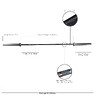 Standard 7ft Olympic Bar (Black)