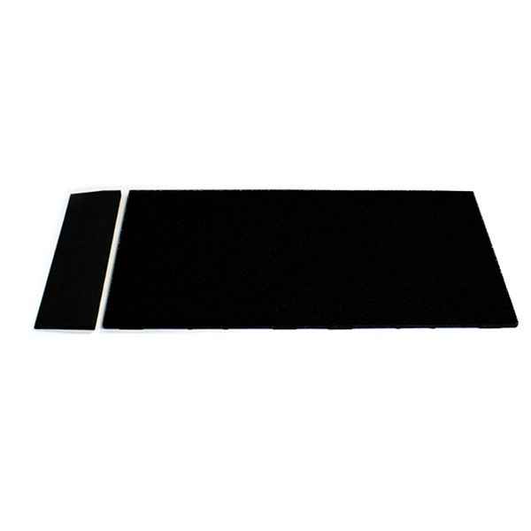 20mm Premium Black Rubber Gym Floor Tile (1m x 0.5m / Black)