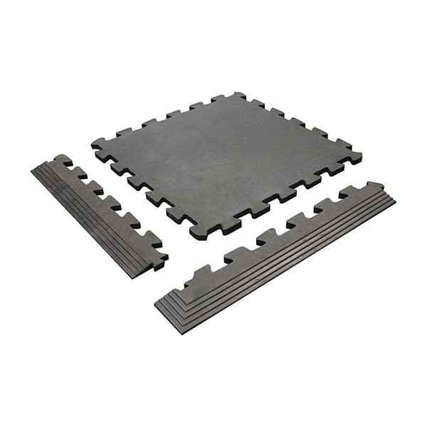 Rubber Interlocking Gym Floor